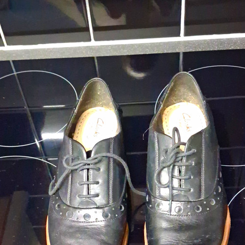 Clarks men black - men’s, leather
