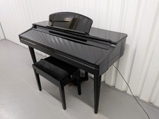 Yamaha Clavinova CVP-109PE Digital Piano + stool glossy black stock #25453