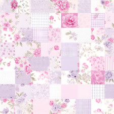 Lilac Patchwork Roses! 100%