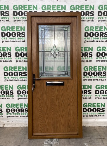 Golden oak font - golden, door