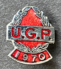 Motorcycle pin badge - motorcycle, u.g.p