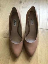 Clarks Wedge Heels Beige Nude