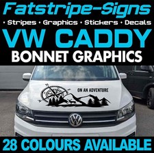 to fit VW CADDY COMPASS MOUNTAIN BONNET STICKERS GRAPHICS CAMPERVAN DAY VAN