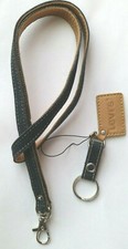 Unisex Levi's Denim/Leather Lanyard Neck Strap ID Badge Holder & Key Ring