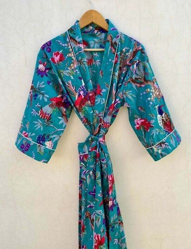 Indian bird 100 cotton - 100%cotton, kimono