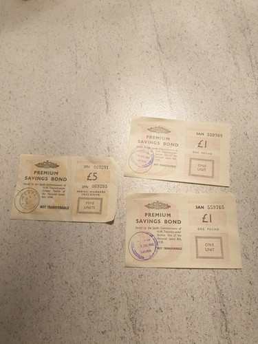 Premium savings bonds - £7,