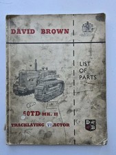 DAVID BROWN 50TD MK.II TRACKLAYING TRACTOR PARTS CATALOGUE