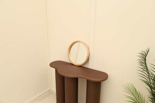 Warm wood contemporary round - warm,