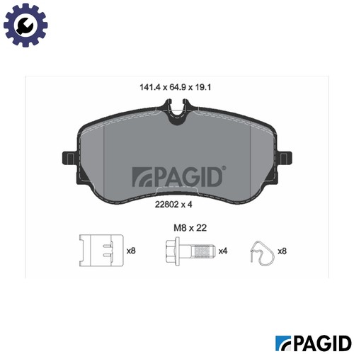 Brake pad set - disc,