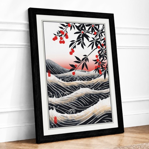 Waves and winter - and, berries