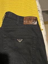 Armani Black Jeans W34leg34 Canvas