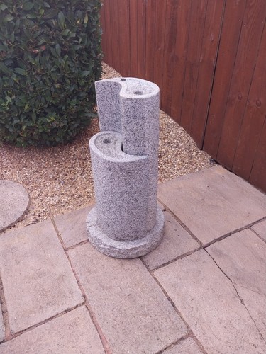 Yin yang granite water feature - yang,