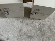 Laura Ashley Capri Crystal And Chrome Wall Lights X2 ( One Pair)
