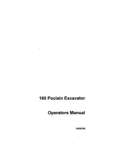 Poclain excavator 160 - excavator,