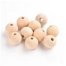 50pcs Large Wooden Beads Ball