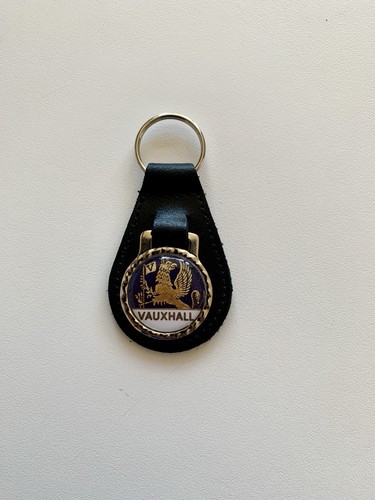 Black leather keyring - keyring/, fob