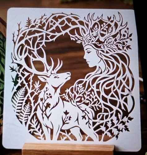 Large forest goddess stag - large, &
