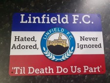 Linfield F.c Metal Sign