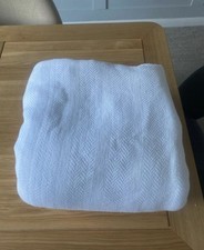 White company double Bed throw