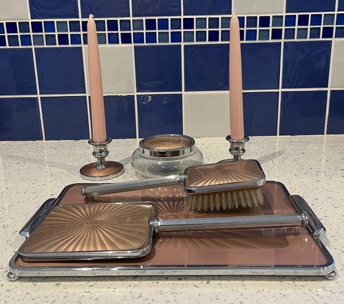 Dressing table set pink faux - dressing,