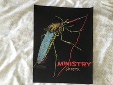 Ministry - Just One Fix - 1992 - Jacket Back Patch - 36cm tall 30cm to 24cm