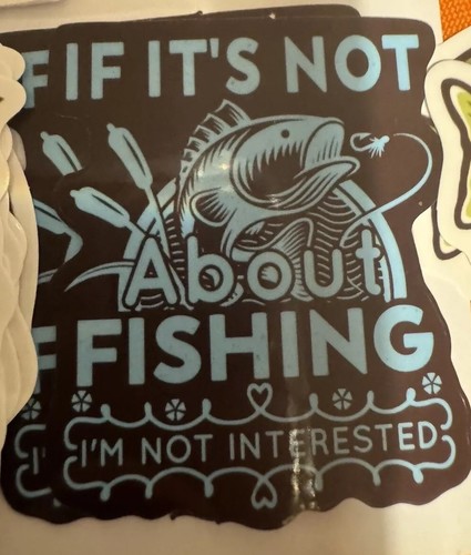 New fishing box stickers 25 - new,