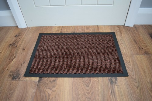 Large brown barrier mat - brown,