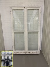 Reclaimed French Single Panel Glass Wooden Windows Double Doors 1965 x 1184mm