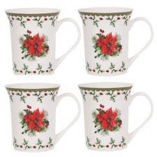 Set Of 4 Mugs Holly Range