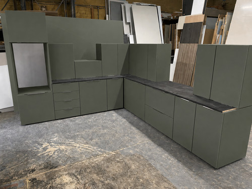 New stone green - green, textured