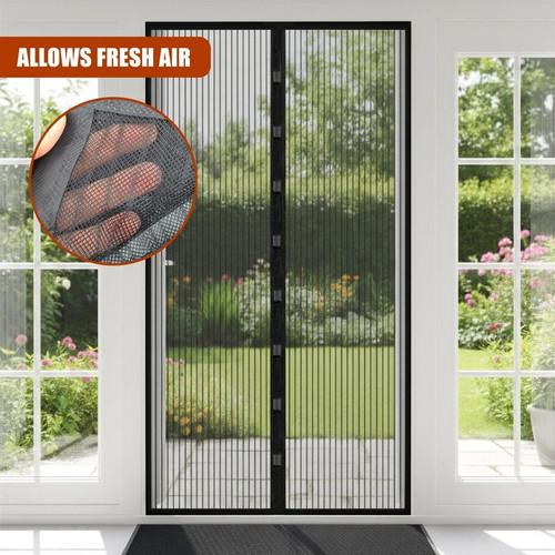 Magnetic fly screen door mesh - fly,
