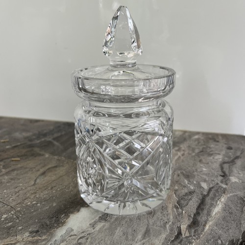 Cut crystal glass jam - glass,