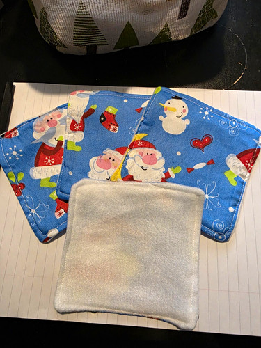 Christmas reusable faceclothes - christmas,