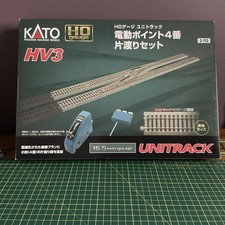 KATO H0/00 GAUGE UNI-TRACK, HV3, 3-113, ELECTRONIC TURNOUT CROSSOVER POINT’S SET