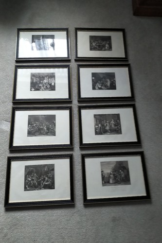 Set hogarth framed - 8,
