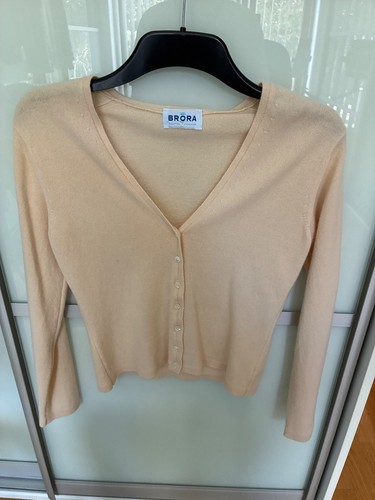 Cream cashmere cardigan - cream, by