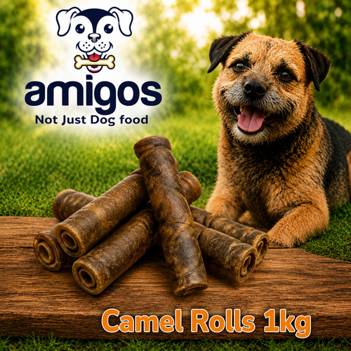 1kg camel rolls for dogs - 1kg,