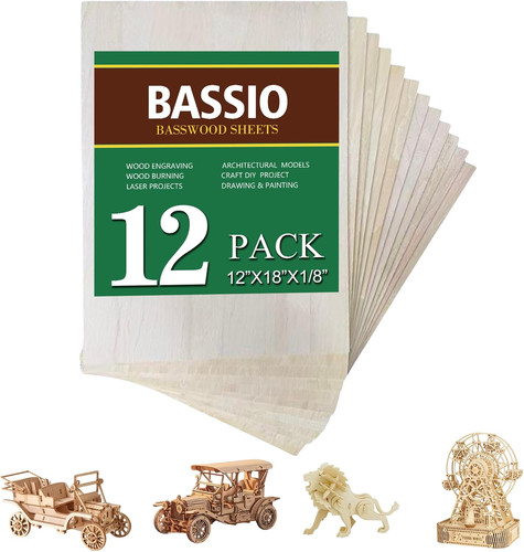 Basswood plywood sheets - basswood, sheets,12