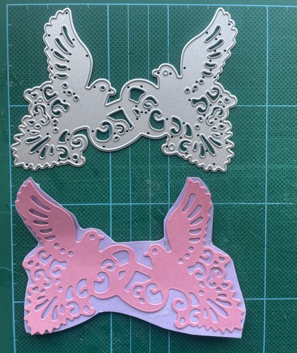 Doves with rings die cutter - with,