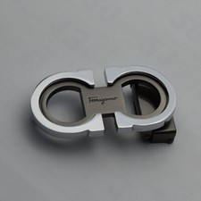 Salvatore Ferragamo   Belt Buckle  Alloy  for 34-35mm Belt -Silver with Gray