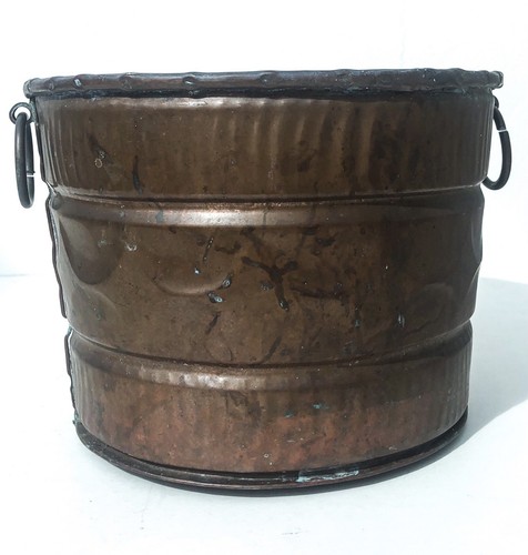 Antique vintage copper bucket - antique,