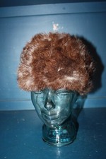 Vintage Russian brown real fur