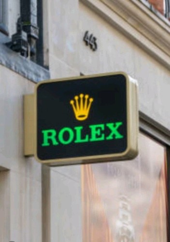 Rolex advertising sign - rolex,