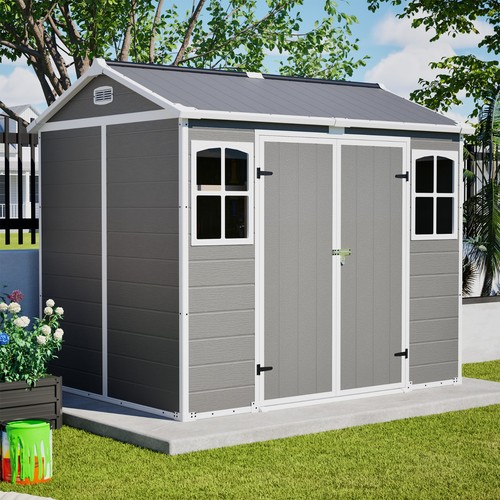 8x6ft outdoor resin storage - outdoor,