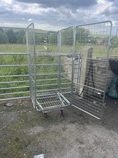 Heavy Duty 4 sided Roll Cage Warehouse Trolley Cage with Door “ Large Stock “
