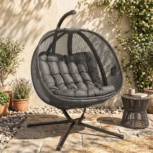 Double hanging egg - hanging, chair