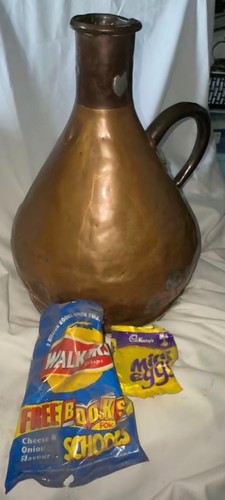 Huge antique copper 2 gal - huge,