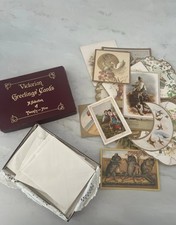 Victorian greetings cards set