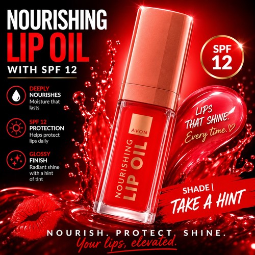Avon nourishing lip oil spf - oil,