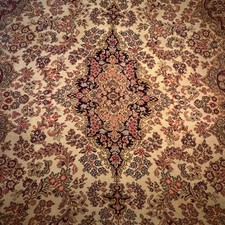 Vintage Samarkand Axminster All Wool Rug - 12ft X 9ft - 365cm X 274 - Crossley